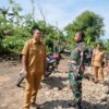 Bersama Dandim 1410, Bupati Bantaeng Tinjau Progres Pembangunan Jembatan Garuda