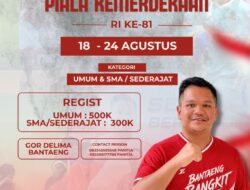 Sambut HUT RI ke-81, Bantaeng Bangkit Gelar Turnamen Futsal