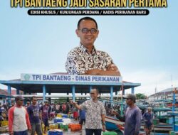 Hari Pertama Jadi Plt Kadis Perikanan Bantaeng, Kr Tompo Langsung Turun Cek Sejumlah TPI